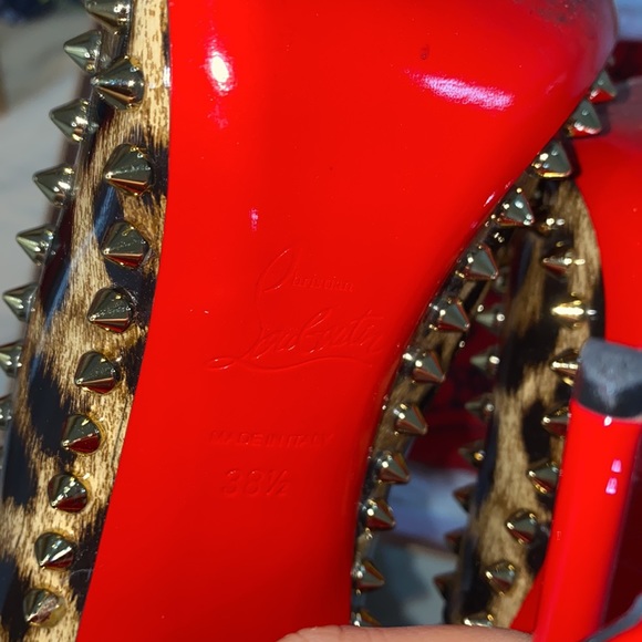 CHRISTIAN LOUBOUTIN leopard print spike pumps - Picture 7 of 8